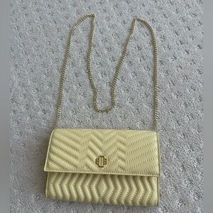 Like New Maje Clover Quilted Wallet on a Chain Bag
